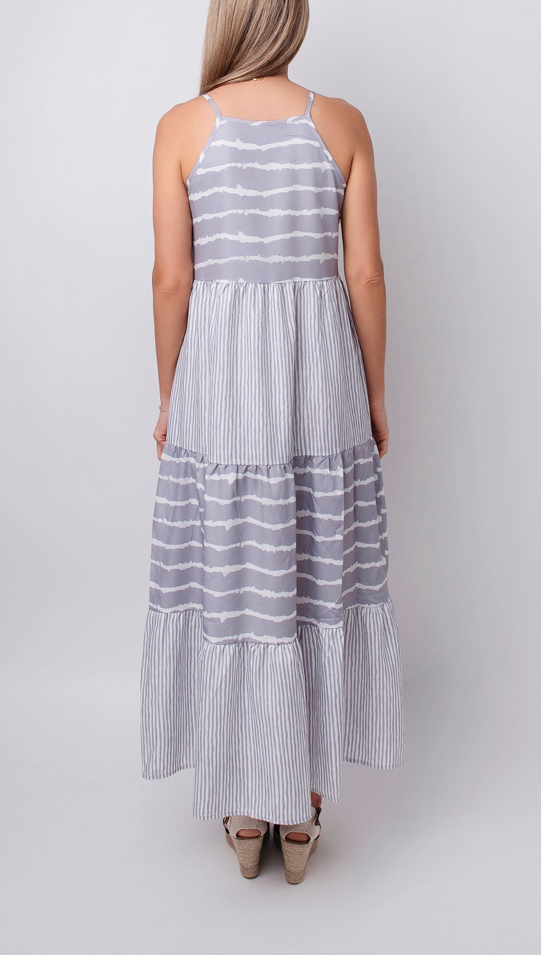 Esther | Vestido veraniego con estampado de rayas